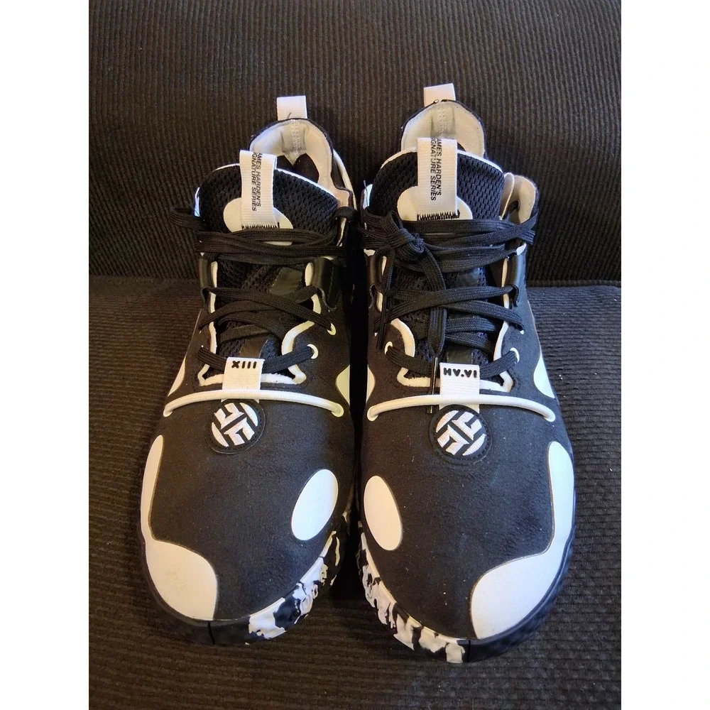 Adidas‎ Harden Vol 6 Basketball Shoes Mens 13 Black White GV8704 Panda Sneakers